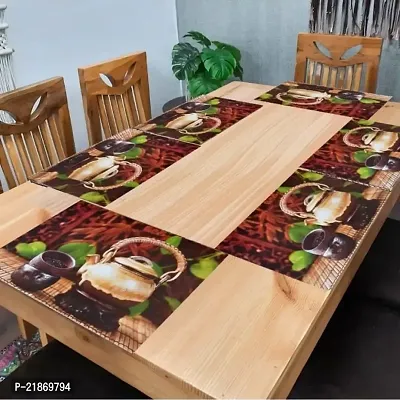 placemat / dining table mat/ fridge mat/drawer met set of 6  pcs( use of multipurpose)