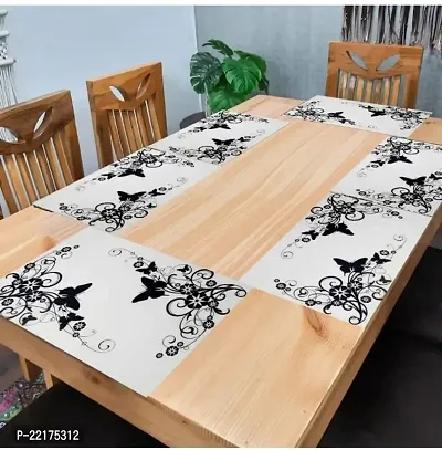 placemat / dining table mat/ fridge mat/drawer met set of 6  pcs( use of multipurpose)-thumb0