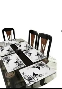 placemat / dining table mat/ fridge mat/drawer met set of 6  pcs( use of multipurpose)-thumb1