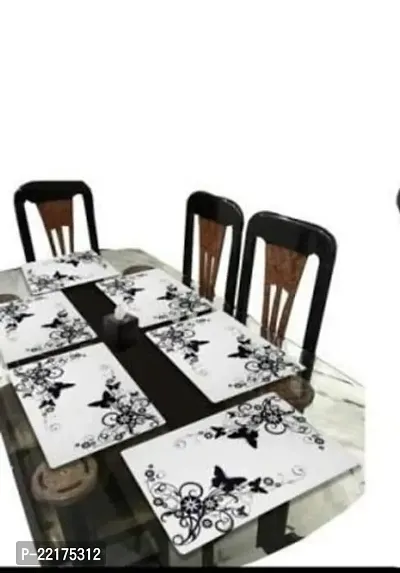 placemat / dining table mat/ fridge mat/drawer met set of 6  pcs( use of multipurpose)-thumb2