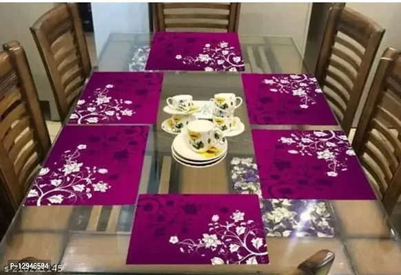 placemat / dining table mat/ fridge mat/drawer met set of 6  pcs( use of multipurpose)-thumb3