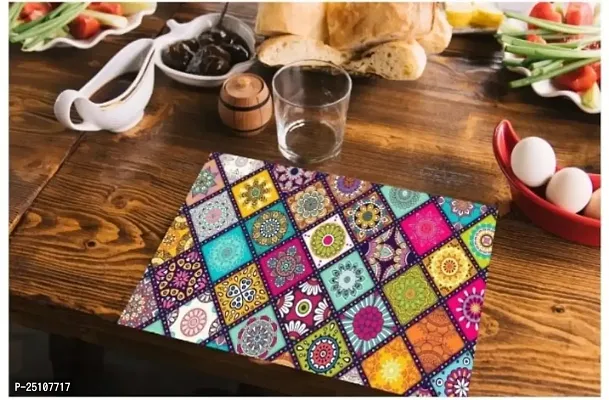 placemat / dining table mat/ fridge mat/drawer met set of 6  pcs( use of multipurpose)