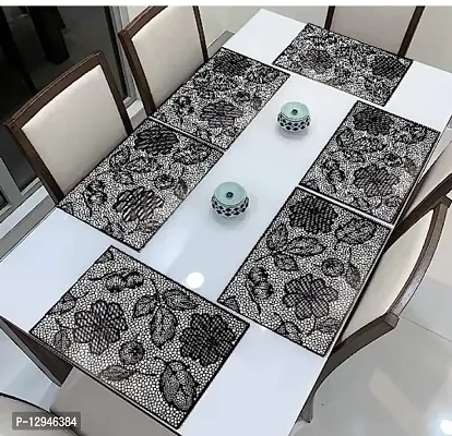 placemat / dining table mat/ fridge mat/drawer met set of 6  pcs( use of multipurpose)-thumb4