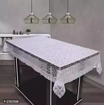 LOTUSKING - 3D plastic Printed 4 Seater Self Design Premium Table Cover and Dining Cover with Best quality Laces ( Multi colour 40*60 )