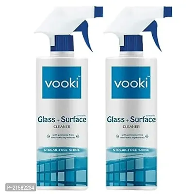 Vooki Ecofriendly Smooth Glass Surface Cleaner, Non-Toxic, for All Types of Glass Surfaces, 500ml - (Pack of 2)-thumb0