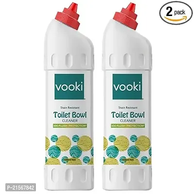Vooki Ecofriendly Toilet Bowl Cleaner liquid 100 Flush Protection - 500 ml (Pack of 2)-thumb0