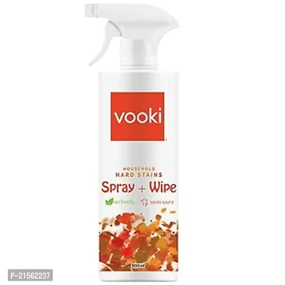 Vooki Ecofriendly Hard Stains Spray and Wipe - 500 ml Pack of 1-thumb0