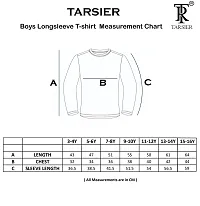 TARSIER Boys Cotton Full Sleeve Printed Tshirt(3-4 Years)-thumb2