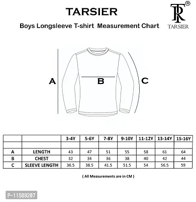 TARSIER Boys Cotton Full Sleeve Printed Tshirt(3-4 Years)-thumb3