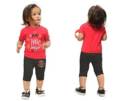 TARSIER magic T-Shirt and Shorts 3/4th Pant red 12 months-thumb2