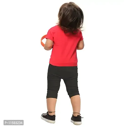 TARSIER magic T-Shirt and Shorts 3/4th Pant red 12 months-thumb2