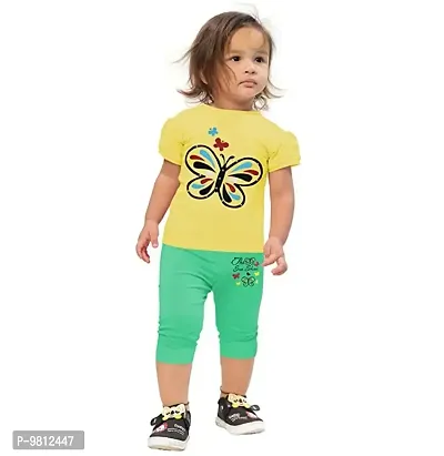 Trendy Cotton Printed Clothing Set For Girls-thumb0