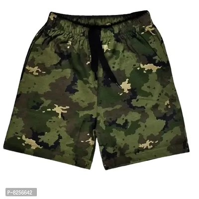 Boys Shorts Military Print
