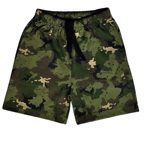 Boys Shorts Military Print