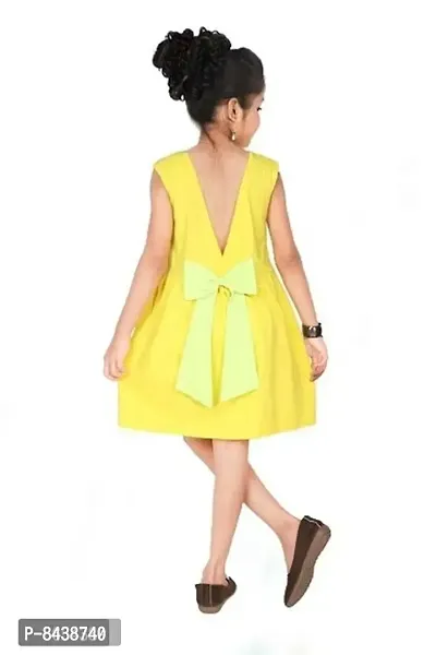 Girls Sleeveless Dress Blue.S  Yellow (Pack of 2)-thumb3