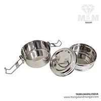 STAINLESS STEEL TIFFIN BOX 3 COMPARTMENT-thumb1