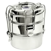 STAINLESS STEEL TIFFIN BOX 3 COMPARTMENT-thumb2