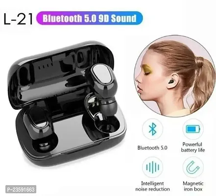 L21 In-Ear TWS Earbuds Buds 5.1 Bluetooth Headset with Mic Bluetooth Headset  (Black, True Wireless)