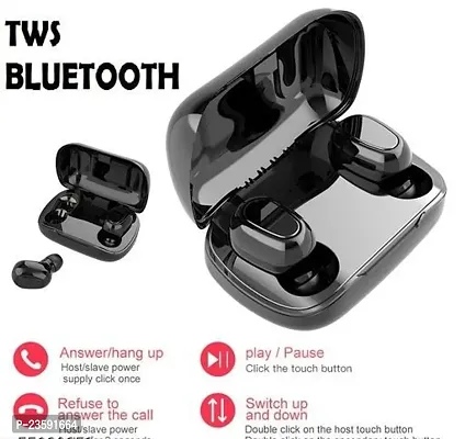 Portable In-Ear TWS Bluetooth L-21 Earbuds Bluetooth Headset with Chaging Case (with Mic)-thumb0