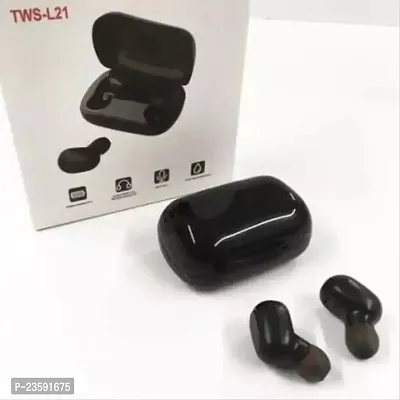 L21 In-Ear TWS Earbuds Buds 5.1 Bluetooth Headset with Mic (Black, True Wireless)-thumb0