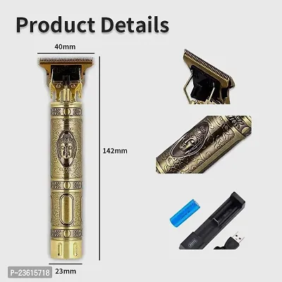 Golden Trimmer For Men  women Buddha Style Trimmer, Adjustable Blade Clipper, Hair Trimmer and Shaver For Men, Retro Oil Head Close Cut Precise hair Trimming Machine-thumb0