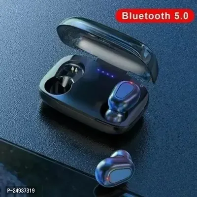 L21 Earbuds Truly Wireless Stereo Headset with Upto 24 Hours Playback Bluetooth Headset (Black, True Wireless-)-thumb0