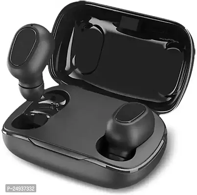 L21 Earbuds/Air-pod/ buds 5.0 Bluetooth Headset (Black, True Wireless) Bluetooth Headphones  Earphones-thumb0