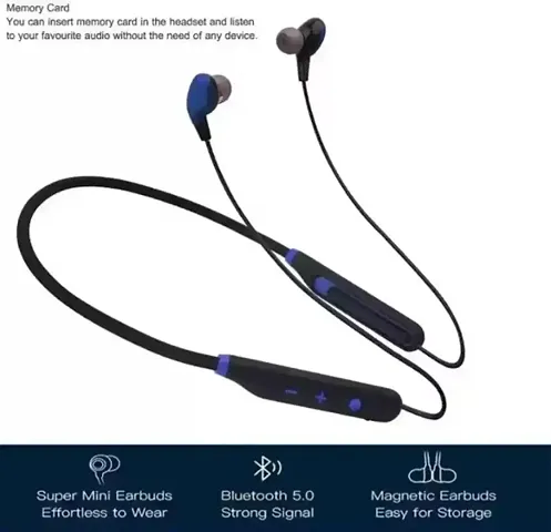 Neckband Wireless Bluetooth Super Sound With Mic Bluetooth Headsets