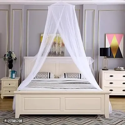 Classic Mosquito Net For Hanging Double Bed , King Size Machardani , Polyester 30Gsm Strong Net , Canopy Tent For Bedrooom-thumb0