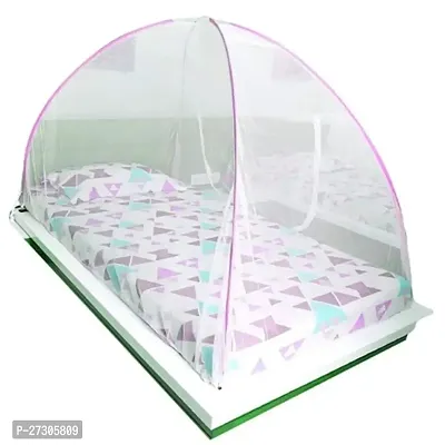 Evafly Mosquito Net For Single Bed Foldable Machardani Polyester Strong Net Flexible Fiberglass Rod Oval Shape-thumb0