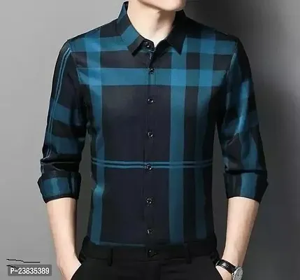 Stylish Lycra Long Sleeves Shirt For Men-thumb0