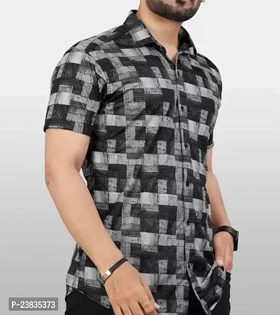 Stylish Lycra Short Sleeves Shirt For Men