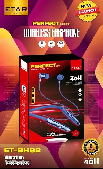 Buy Etar Bh 82 Perfect Bluetooth Wireless Earphone Neckband With Touch Control Online In India At Discounted Prices