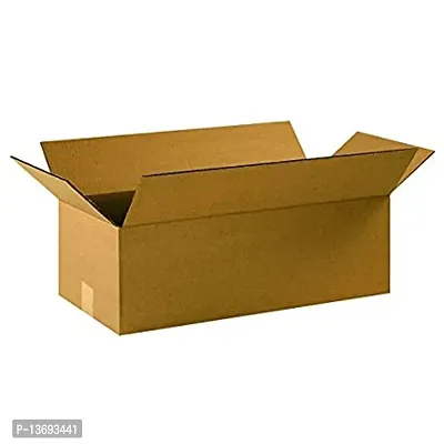 Classic 3Ply 7 Inch X 4 Inch X 2 Inch Storage Corrugated Packing Carton Cardboard Box (Pack Of 50)-thumb0