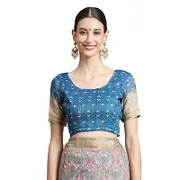 MISHRI COLLECTION Women's Saree Pure Cotton Digital Print Saree with Unstitched Blouse-thumb3