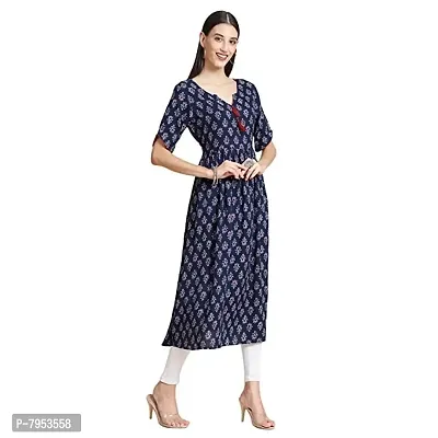 MISHRI COLLECTION Rayon Fabric Fully Stitched Straight Print Kurti/Kurta for Women  Girls-thumb3