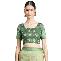 MISHRI COLLECTION Women's Saree Pure Cotton Fabric Digital Print Saree with Unstitched Blouse Piece (Free Size)-thumb3