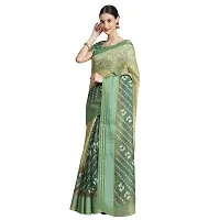 MISHRI COLLECTION Women's Saree Pure Cotton Fabric Digital Print Saree with Unstitched Blouse Piece (Free Size)-thumb1