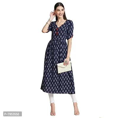 MISHRI COLLECTION Rayon Fabric Fully Stitched Straight Print Kurti/Kurta for Women  Girls-thumb2