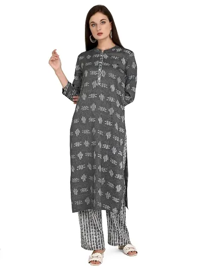 Color Rayon Fabric Fully Stitched Straight Kurti with Palazzo for Women Girls on Jeans Palazzo or Skirt (Plus Size Upto 2XL)