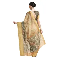 Women Pure Cotton Digital Print Saree with Unstitched Blouse Piece-thumb2