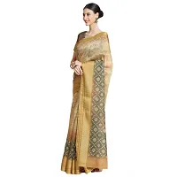 Women Pure Cotton Digital Print Saree with Unstitched Blouse Piece-thumb3