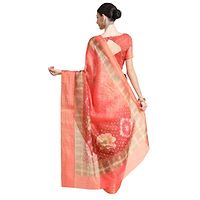 Women Pure Cotton Digital Print Saree with Unstitched Blouse Piece-thumb2