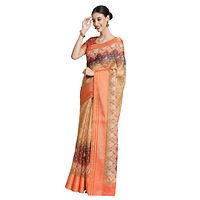 Women Pure Cotton Digital Print Saree with Unstitched Blouse Piece-thumb3