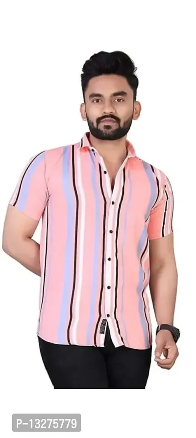 Stylish Lycra Printed shirt for Men-thumb0