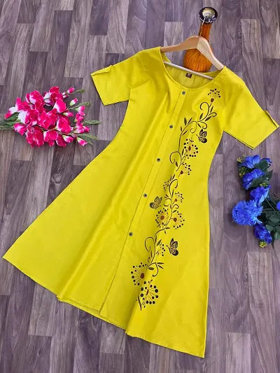 Stylish Slub Kurta For Women