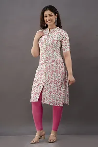 Stylish Straight Printed Cotton Blend Kurta-thumb2