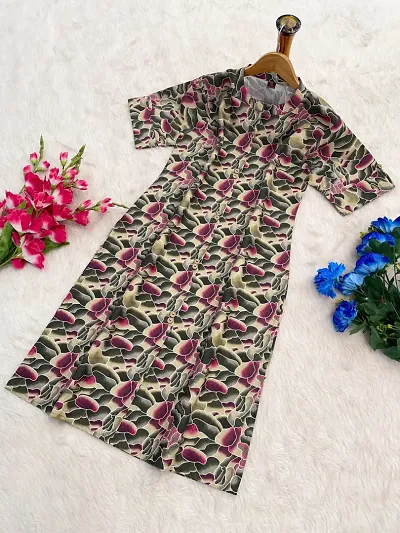 Elegant Slub Kurta For Women And Girls