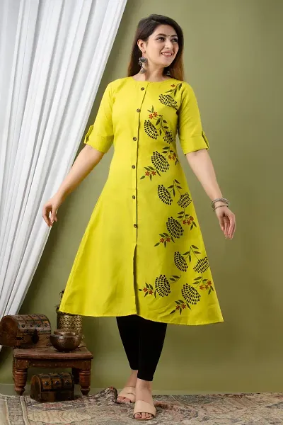 Beautiful Straight Floral Print Kurta For Women