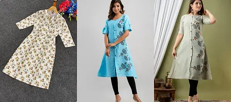 Fancy Slub Kurtas For Women Pack Of 3